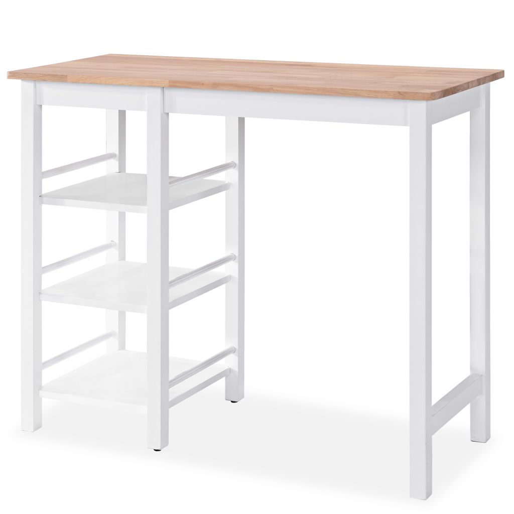 Bar Set 3 Pieces MDF White- Kitchen & Dining Furniture Sets - HomeShopIreland - Home Shop Ireland - Kitchen & Dining Furniture Sets - Bar Set 3 Pieces MDF White