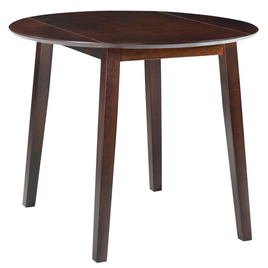 Drop-leaf Dining Table Round MDF Brown- Kitchen & Dining Room Tables - HomeShopIreland - Home Shop Ireland - Kitchen & Dining Room Tables - Drop-leaf Dining Table Round MDF Brown