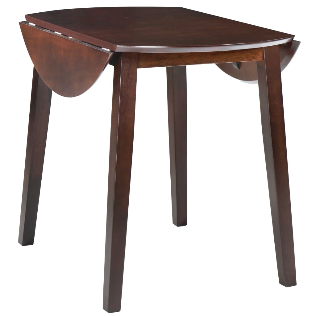 Drop-leaf Dining Table Round MDF Brown- Kitchen & Dining Room Tables - HomeShopIreland - Home Shop Ireland - Kitchen & Dining Room Tables - Drop-leaf Dining Table Round MDF Brown