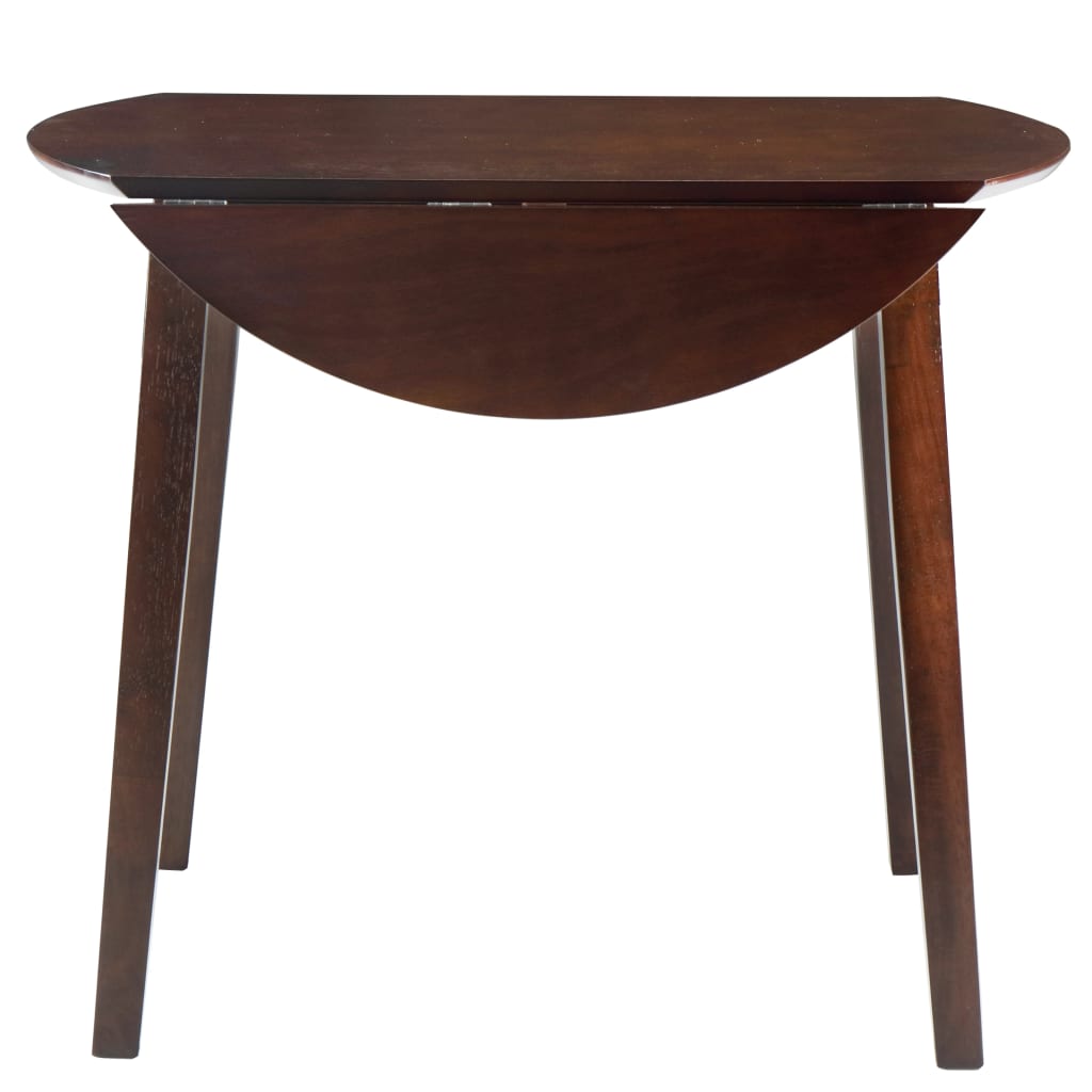 Drop-leaf Dining Table Round MDF Brown- Kitchen & Dining Room Tables - HomeShopIreland - Home Shop Ireland - Kitchen & Dining Room Tables - Drop-leaf Dining Table Round MDF Brown