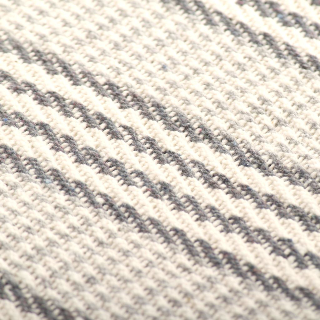 Throw Cotton Stripes 220x250 cm Grey and White- Blankets - HomeShopIreland - Home Shop Ireland - Blankets - Throw Cotton Stripes 220x250 cm Grey and White