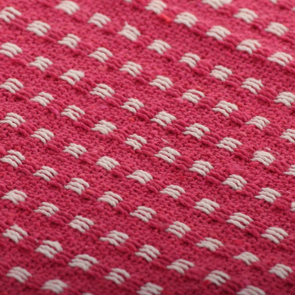 Throw Cotton Squares 220x250 cm Pink- Blankets - HomeShopIreland - Home Shop Ireland - Blankets - Throw Cotton Squares 220x250 cm Pink