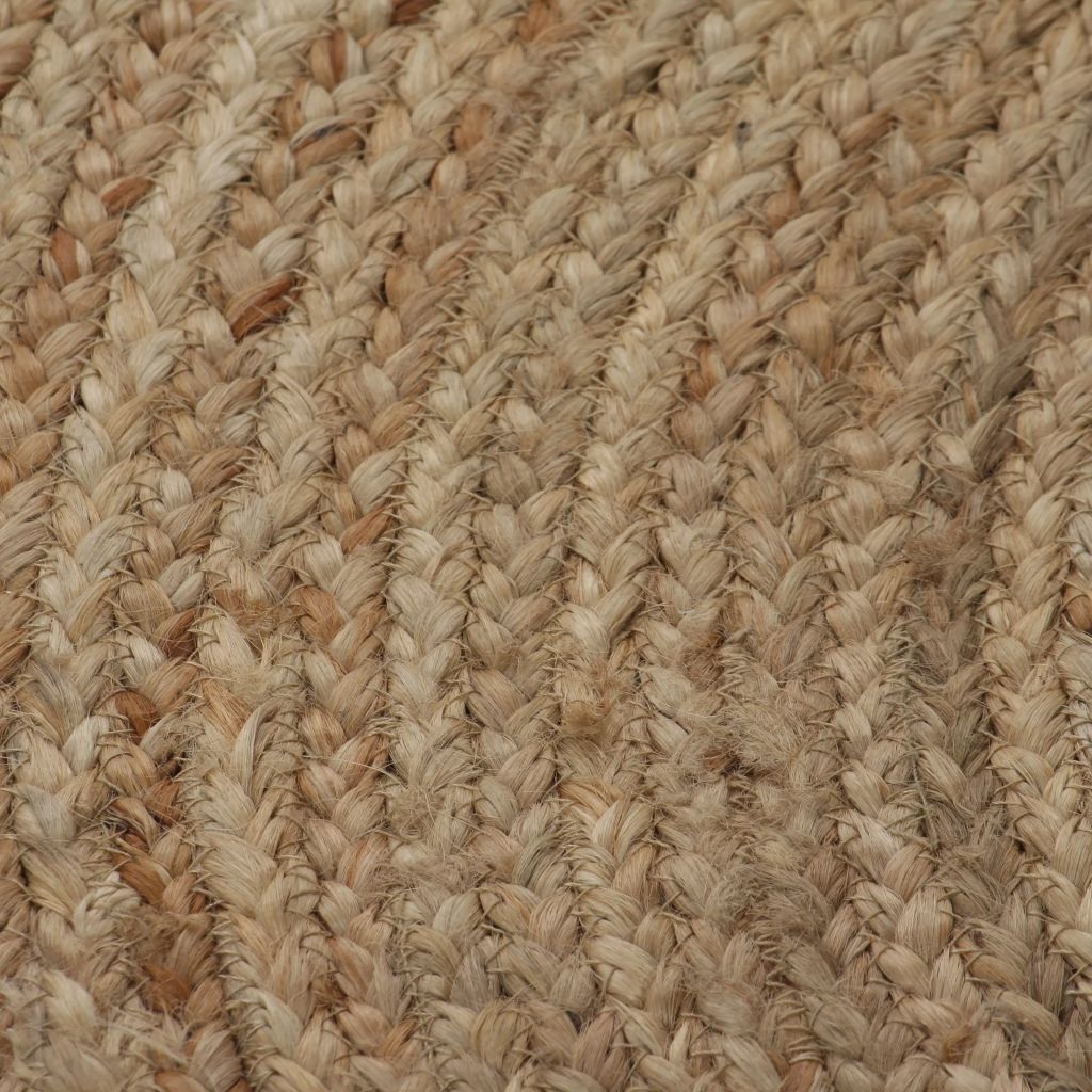 Area Rug Braided Jute 120 cm Round- Area Rug Braided Jute 120 cm RGarden > Decor > Rugs>< - HomeShopIreland - Home Shop Ireland - Area Rug Braided Jute 120 cm RGarden > Decor > Rugs>< - Area Rug Braided Jute 120 cm Round