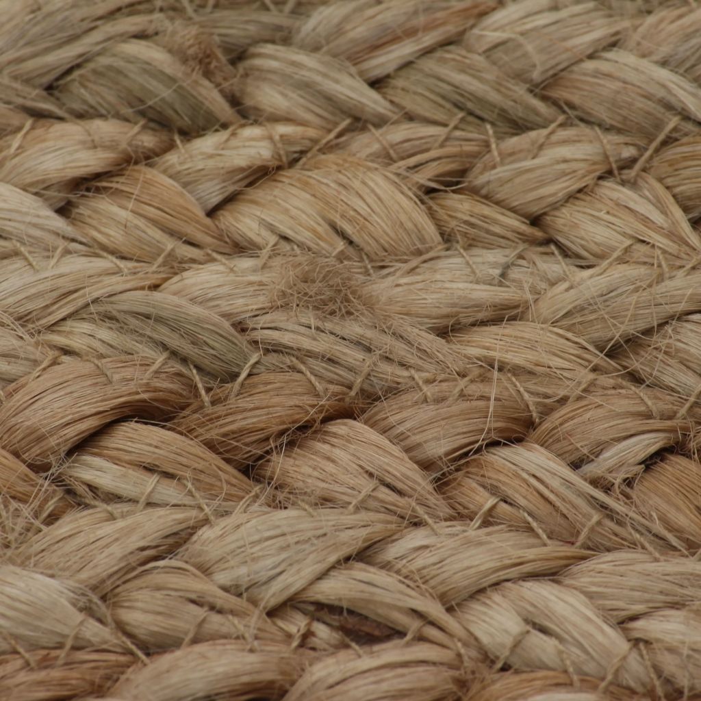 Area Rug Braided Jute 120 cm Round- Area Rug Braided Jute 120 cm RGarden > Decor > Rugs>< - HomeShopIreland - Home Shop Ireland - Area Rug Braided Jute 120 cm RGarden > Decor > Rugs>< - Area Rug Braided Jute 120 cm Round