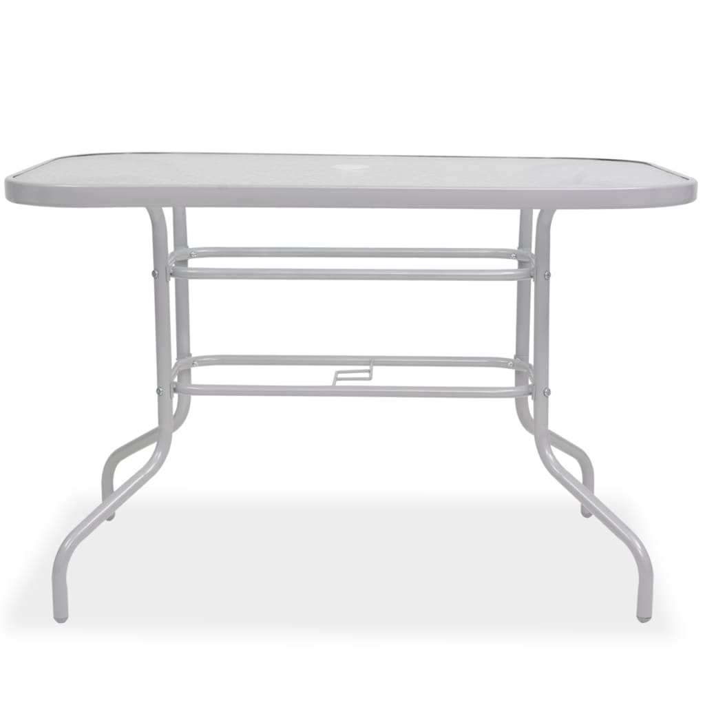 8 Piece Outdoor Dining Set Steel and Textilene Grey- Outdoor Furniture Sets - HomeShopIreland - Home Shop Ireland - Outdoor Furniture Sets - 8 Piece Outdoor Dining Set Steel and Textilene Grey