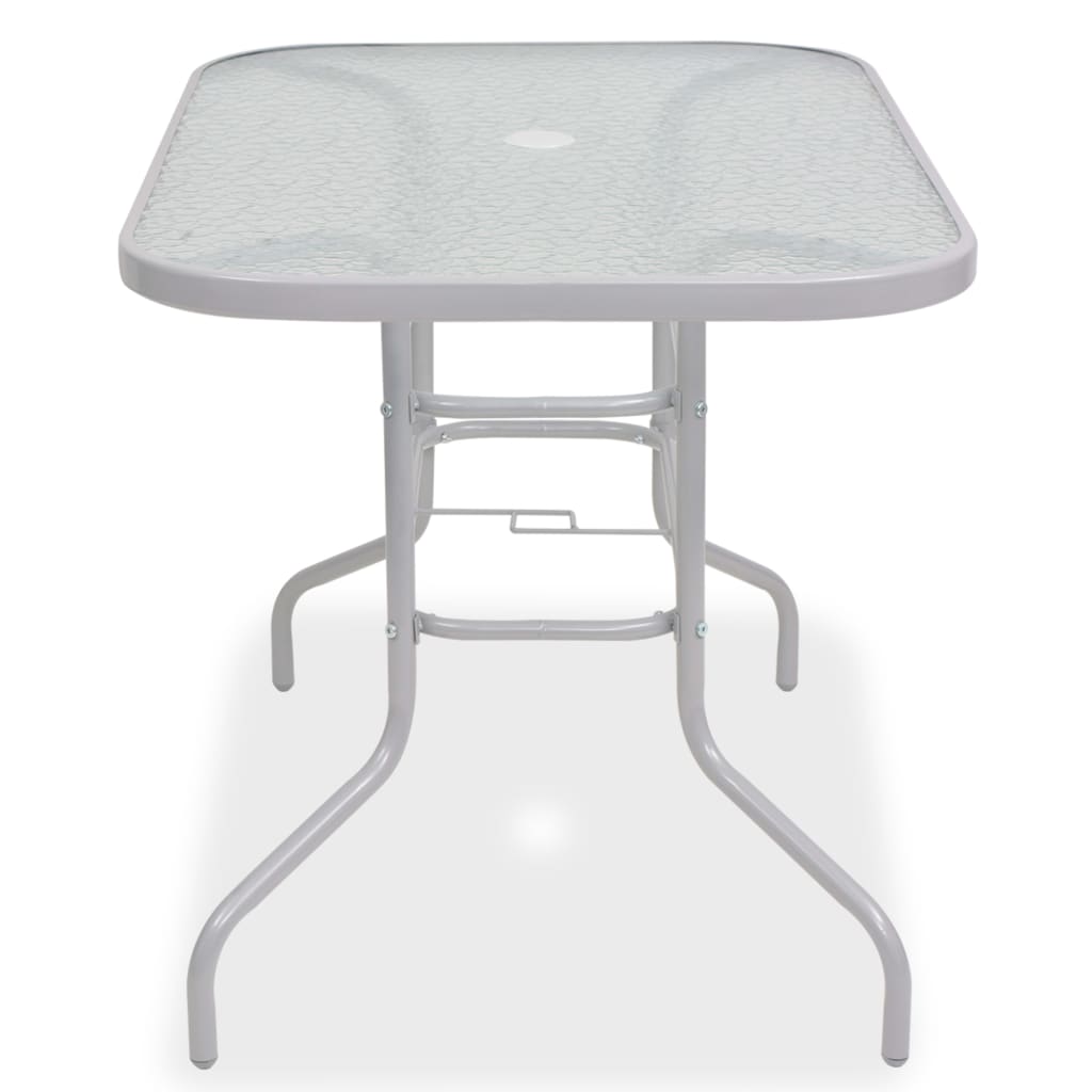 8 Piece Outdoor Dining Set Steel and Textilene Grey- Outdoor Furniture Sets - HomeShopIreland - Home Shop Ireland - Outdoor Furniture Sets - 8 Piece Outdoor Dining Set Steel and Textilene Grey