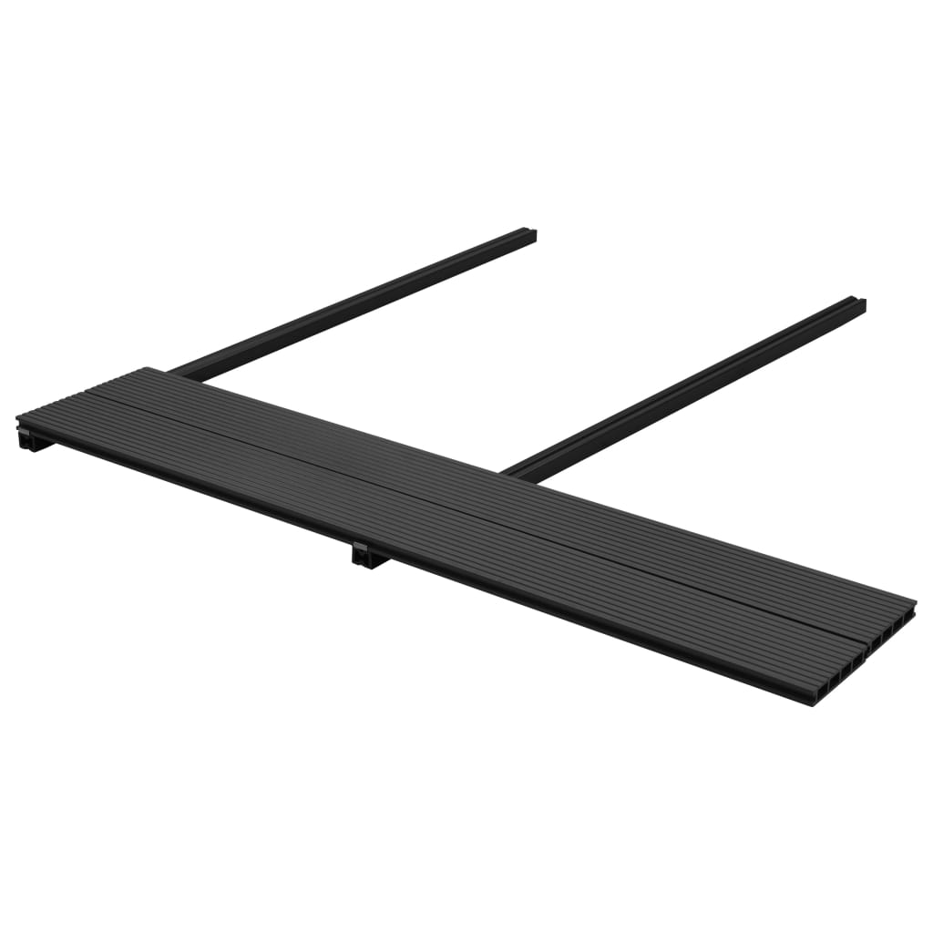 WPC Decking Boards with Accessories 10 mÂ² 2.2 m Anthracite- Flooring & Carpet - HomeShopIreland - Home Shop Ireland - Flooring & Carpet - WPC Decking Boards with Accessories 10 mÂ² 2.2 m Anthracite