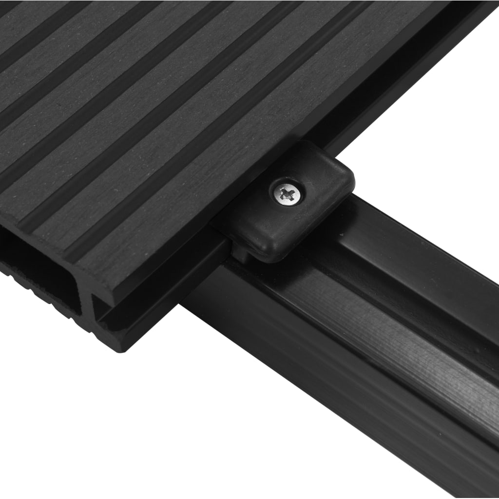 WPC Decking Boards with Accessories 10 mÂ² 2.2 m Anthracite- Flooring & Carpet - HomeShopIreland - Home Shop Ireland - Flooring & Carpet - WPC Decking Boards with Accessories 10 mÂ² 2.2 m Anthracite