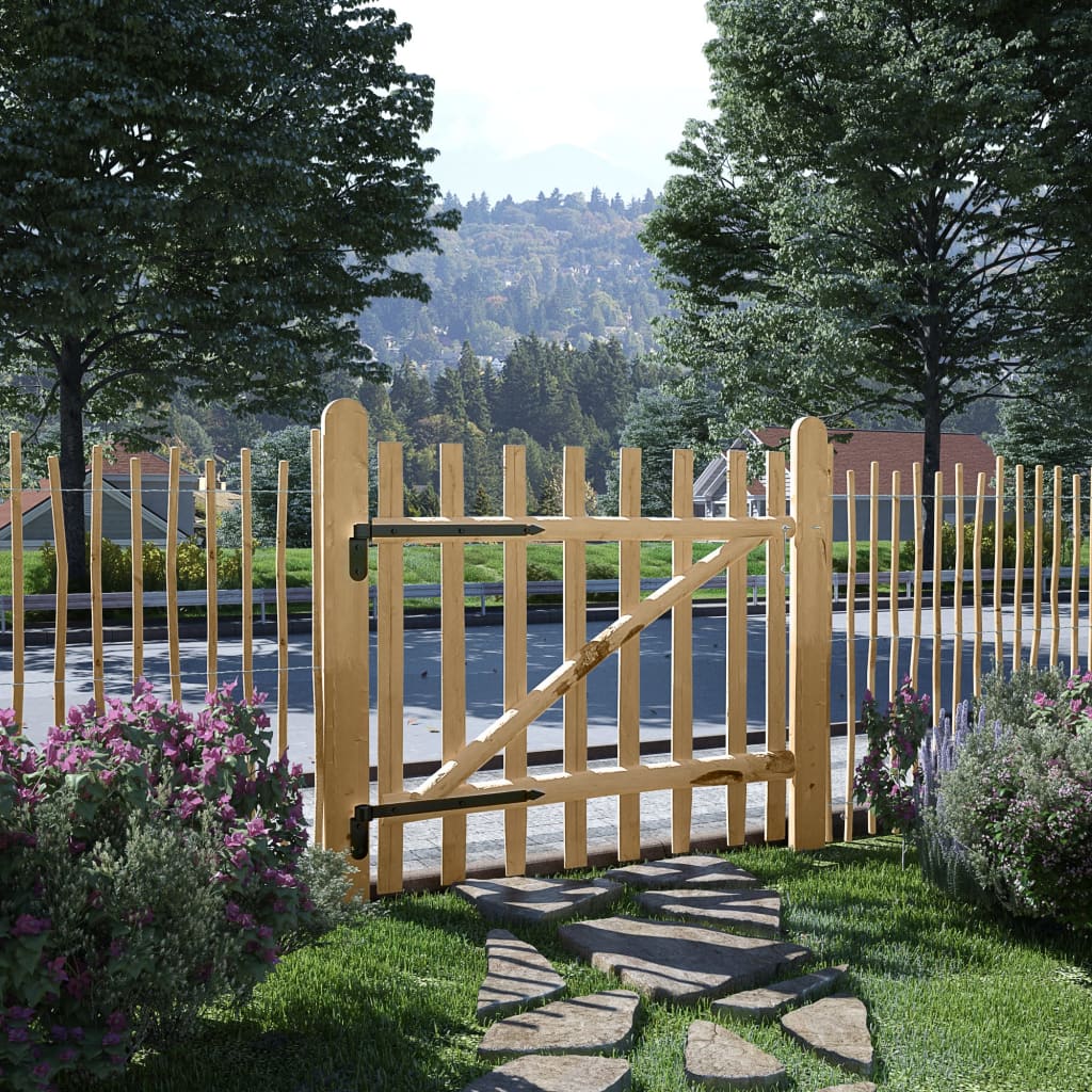 Single Fence Gate Hazel Wood 100x90 cm- Gates - HomeShopIreland - Home Shop Ireland - Gates - Single Fence Gate Hazel Wood 100x90 cm