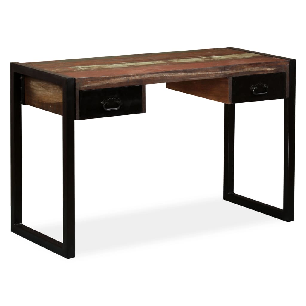 Desk with 2 Drawers Solid Reclaimed Wood 120x50x76 cm- Desks - HomeShopIreland - Home Shop Ireland - Desks - Desk with 2 Drawers Solid Reclaimed Wood 120x50x76 cm