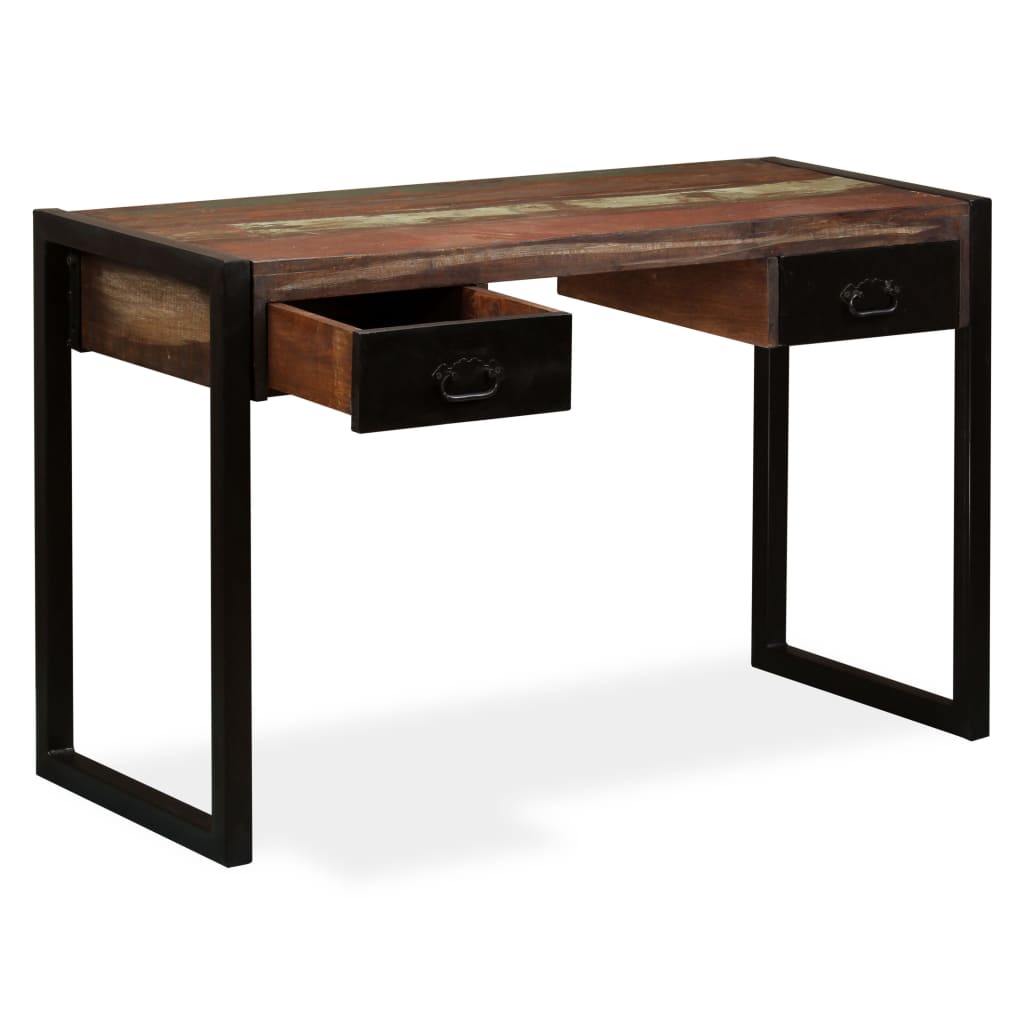 Desk with 2 Drawers Solid Reclaimed Wood 120x50x76 cm- Desks - HomeShopIreland - Home Shop Ireland - Desks - Desk with 2 Drawers Solid Reclaimed Wood 120x50x76 cm