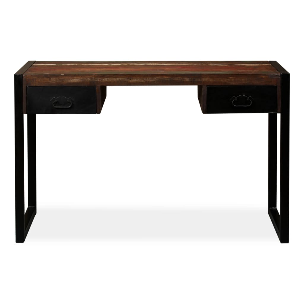 Desk with 2 Drawers Solid Reclaimed Wood 120x50x76 cm- Desks - HomeShopIreland - Home Shop Ireland - Desks - Desk with 2 Drawers Solid Reclaimed Wood 120x50x76 cm