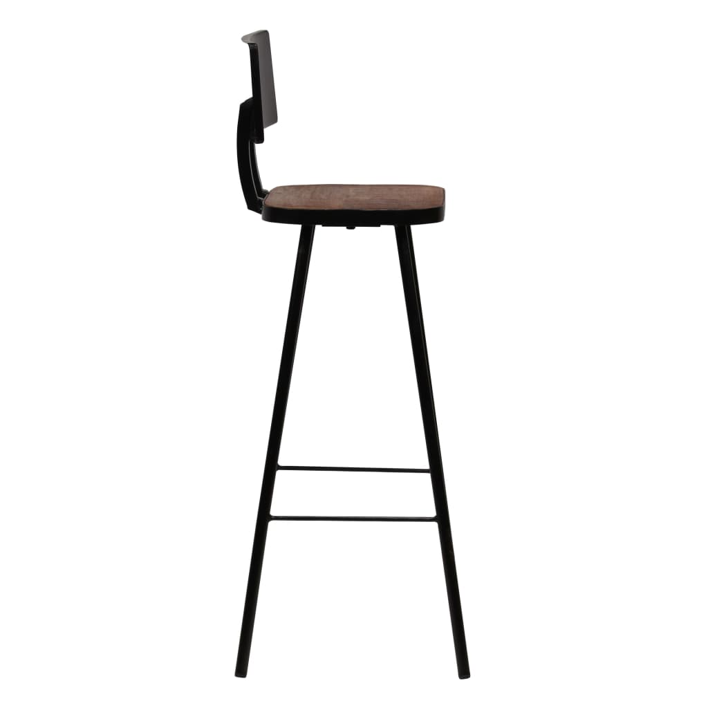 Bar Chairs 2 pcs Solid Reclaimed Wood- Table & Bar Stools - HomeShopIreland - Home Shop Ireland - Table & Bar Stools - Bar Chairs 2 pcs Solid Reclaimed Wood