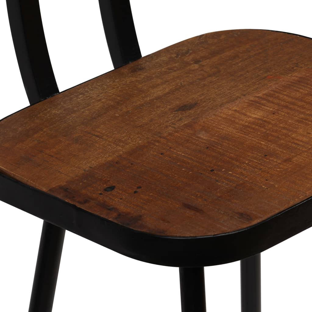 Bar Chairs 2 pcs Solid Reclaimed Wood- Table & Bar Stools - HomeShopIreland - Home Shop Ireland - Table & Bar Stools - Bar Chairs 2 pcs Solid Reclaimed Wood