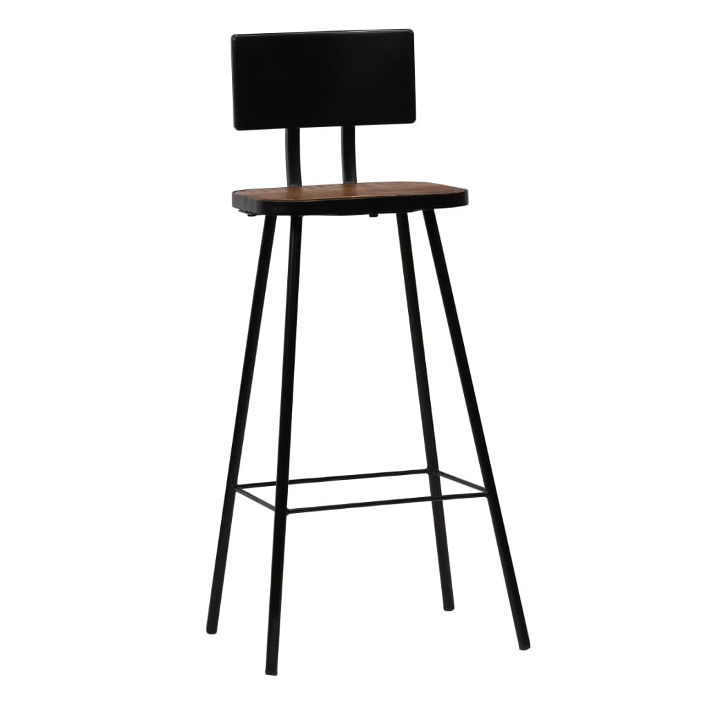 Bar Chairs 2 pcs Solid Reclaimed Wood- Table & Bar Stools - HomeShopIreland - Home Shop Ireland - Table & Bar Stools - Bar Chairs 2 pcs Solid Reclaimed Wood