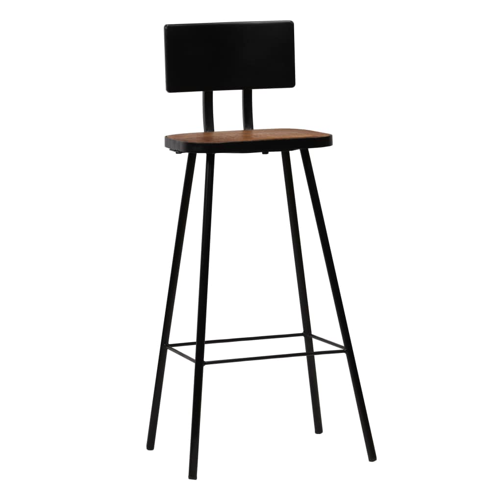 Bar Chairs 2 pcs Solid Reclaimed Wood- Table & Bar Stools - HomeShopIreland - Home Shop Ireland - Table & Bar Stools - Bar Chairs 2 pcs Solid Reclaimed Wood