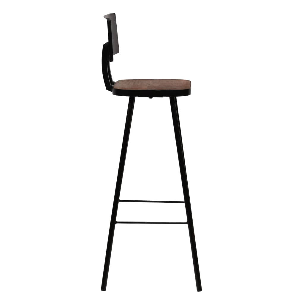 Bar Set 3 Piece Solid Reclaimed Wood- Kitchen & Dining Furniture Sets - HomeShopIreland - Home Shop Ireland - Kitchen & Dining Furniture Sets - Bar Set 3 Piece Solid Reclaimed Wood