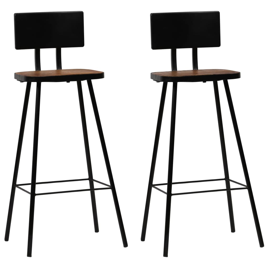 Bar Set 3 Piece Solid Reclaimed Wood- Kitchen & Dining Furniture Sets - HomeShopIreland - Home Shop Ireland - Kitchen & Dining Furniture Sets - Bar Set 3 Piece Solid Reclaimed Wood
