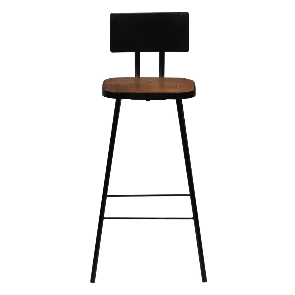 Bar Set 3 Piece Solid Reclaimed Wood- Kitchen & Dining Furniture Sets - HomeShopIreland - Home Shop Ireland - Kitchen & Dining Furniture Sets - Bar Set 3 Piece Solid Reclaimed Wood