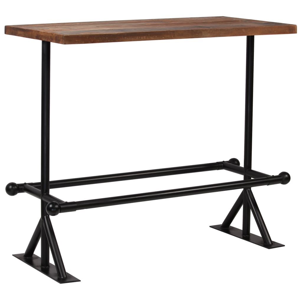 Bar Set 5 Piece Solid Reclaimed Wood- Kitchen & Dining Furniture Sets - HomeShopIreland - Home Shop Ireland - Kitchen & Dining Furniture Sets - Bar Set 5 Piece Solid Reclaimed Wood
