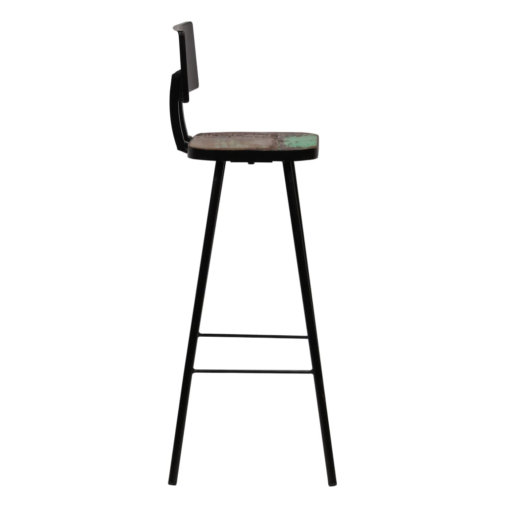Bar Set 3 Piece Solid Reclaimed Wood Multicolour- Kitchen & Dining Furniture Sets - HomeShopIreland - Home Shop Ireland - Kitchen & Dining Furniture Sets - Bar Set 3 Piece Solid Reclaimed Wood Multicolour