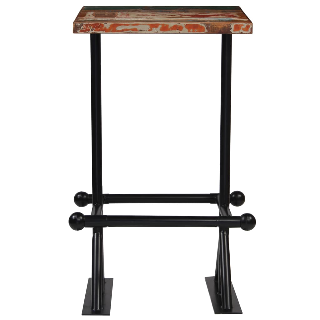 Bar Set 3 Piece Solid Reclaimed Wood Multicolour- Kitchen & Dining Furniture Sets - HomeShopIreland - Home Shop Ireland - Kitchen & Dining Furniture Sets - Bar Set 3 Piece Solid Reclaimed Wood Multicolour