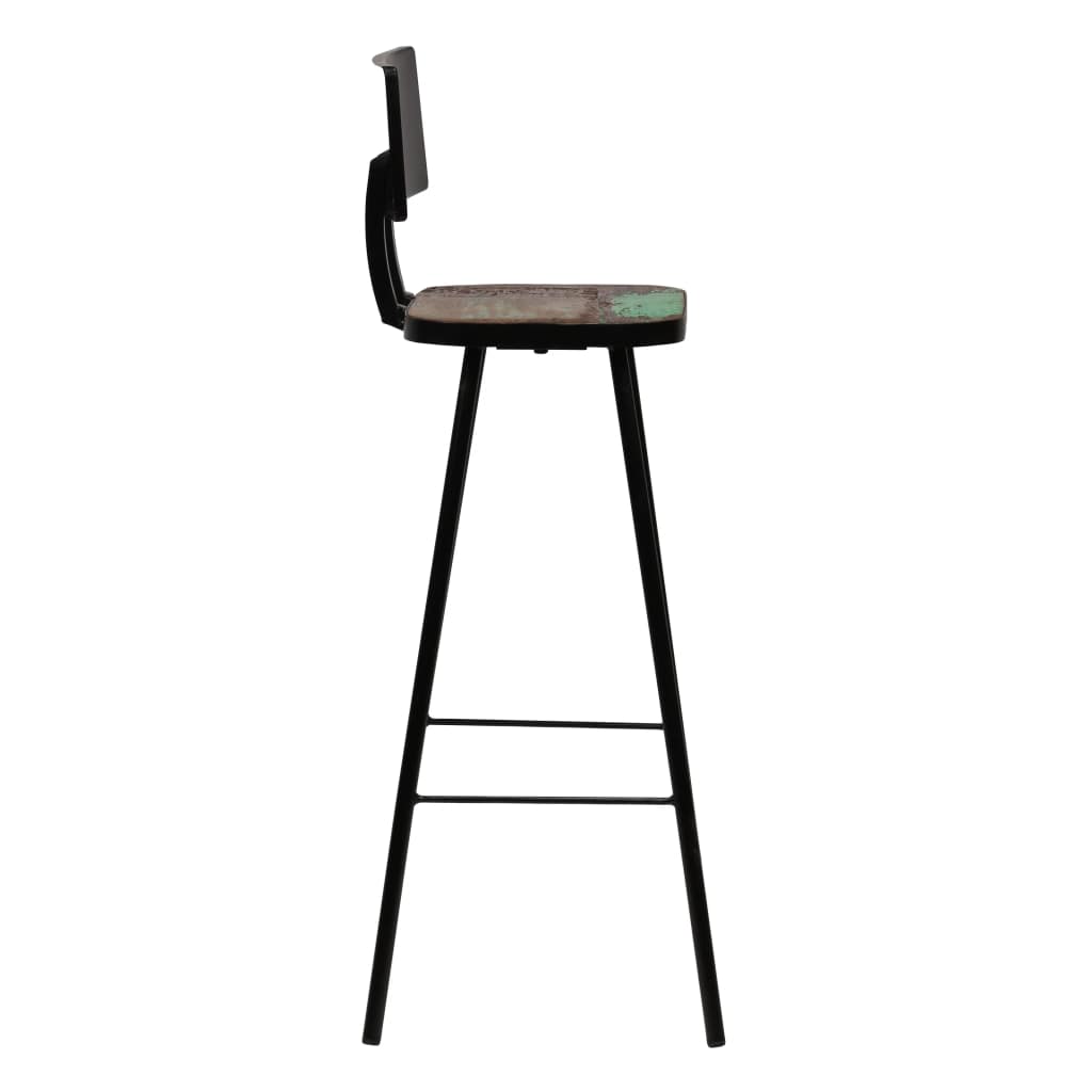 Bar Set 5 Piece Solid Reclaimed Wood Multicolour- Kitchen & Dining Furniture Sets - HomeShopIreland - Home Shop Ireland - Kitchen & Dining Furniture Sets - Bar Set 5 Piece Solid Reclaimed Wood Multicolour