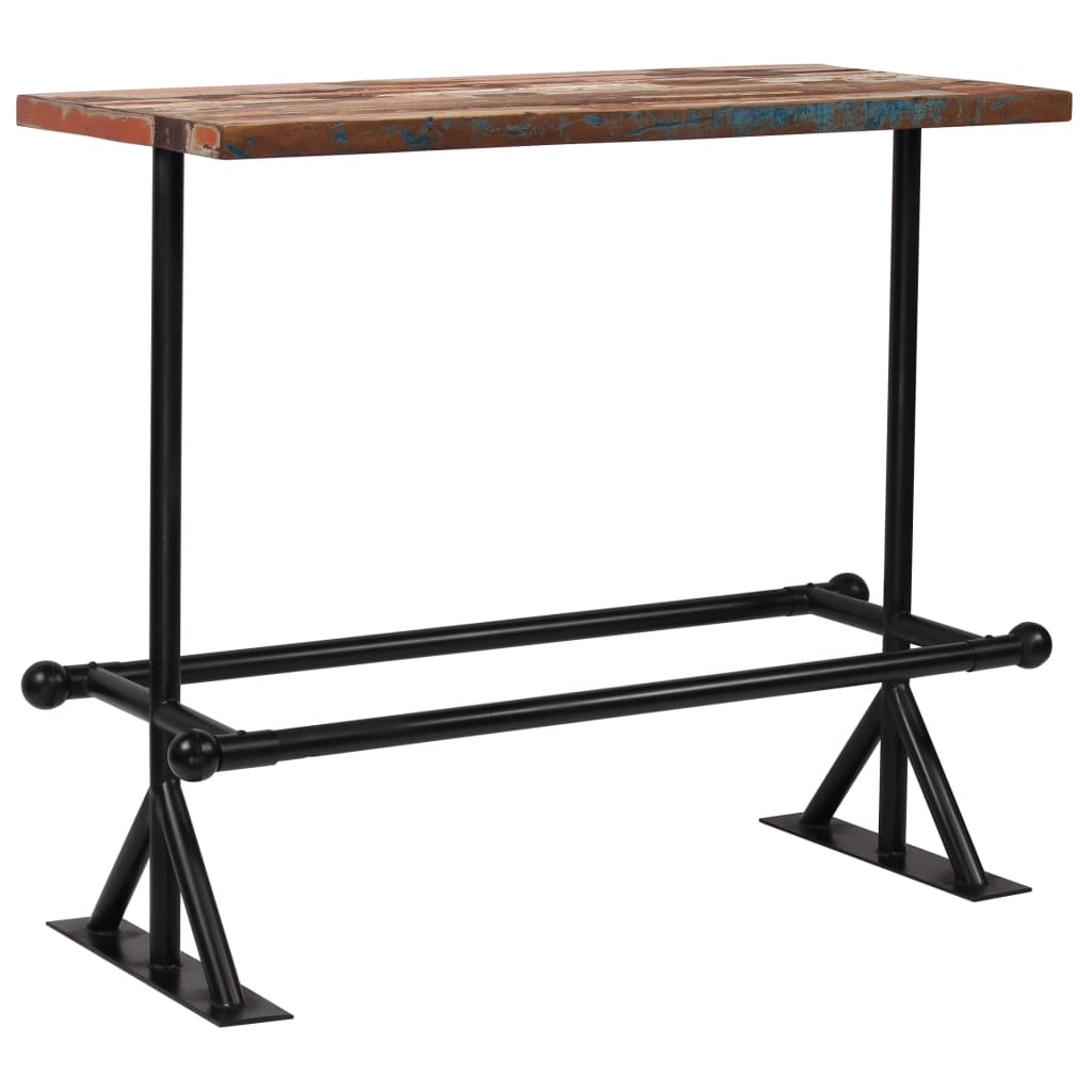Bar Set 5 Piece Solid Reclaimed Wood Multicolour- Kitchen & Dining Furniture Sets - HomeShopIreland - Home Shop Ireland - Kitchen & Dining Furniture Sets - Bar Set 5 Piece Solid Reclaimed Wood Multicolour
