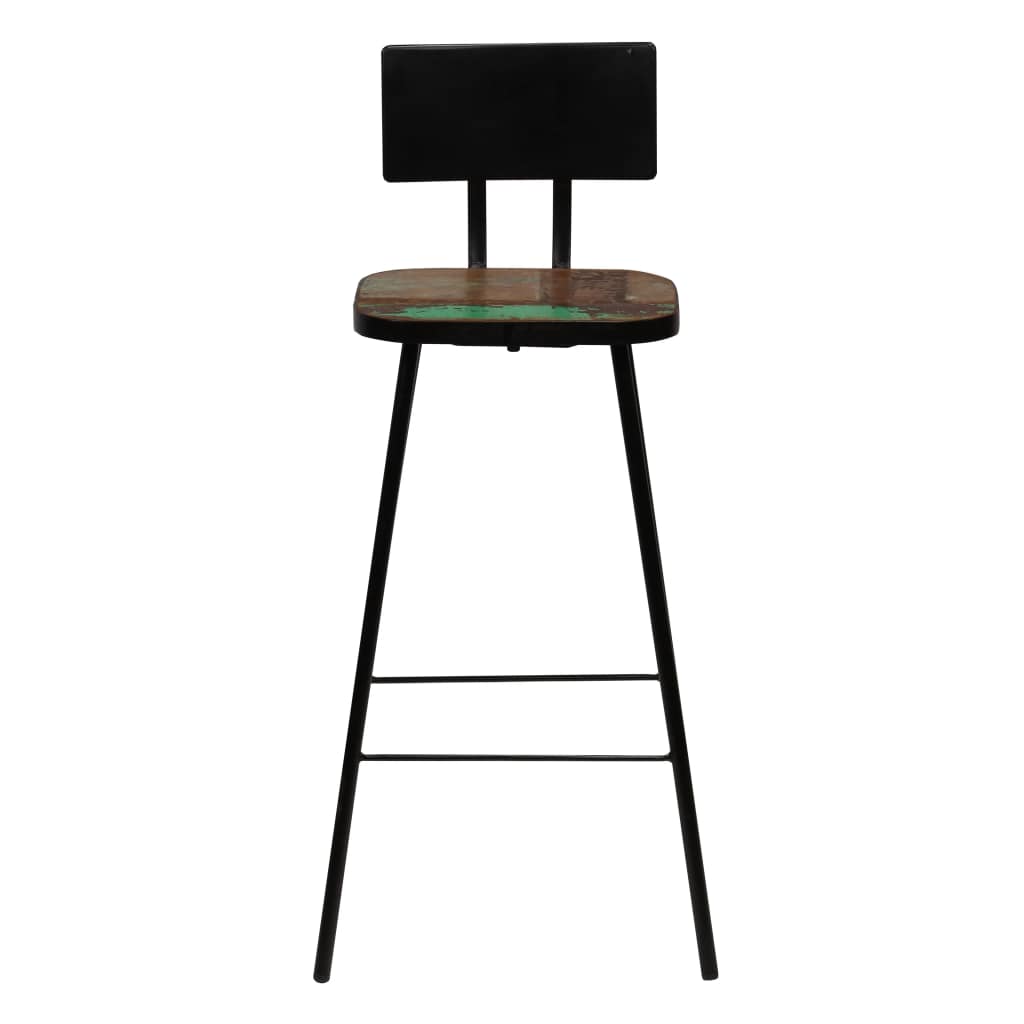 Bar Set 5 Piece Solid Reclaimed Wood Multicolour- Kitchen & Dining Furniture Sets - HomeShopIreland - Home Shop Ireland - Kitchen & Dining Furniture Sets - Bar Set 5 Piece Solid Reclaimed Wood Multicolour