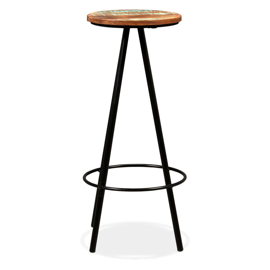 Bar Stools 4 pcs Solid Reclaimed Wood- Table & Bar Stools - HomeShopIreland - Home Shop Ireland - Table & Bar Stools - Bar Stools 4 pcs Solid Reclaimed Wood