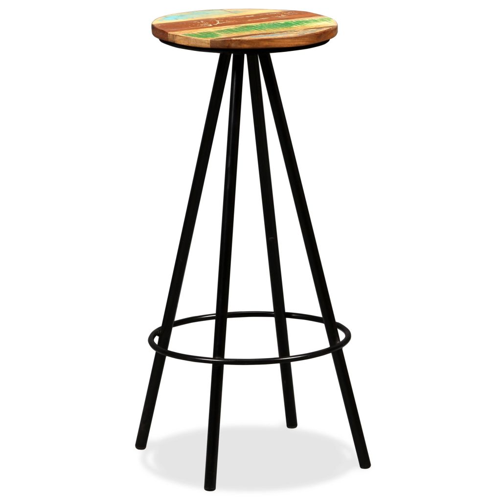 Bar Stools 4 pcs Solid Reclaimed Wood- Table & Bar Stools - HomeShopIreland - Home Shop Ireland - Table & Bar Stools - Bar Stools 4 pcs Solid Reclaimed Wood