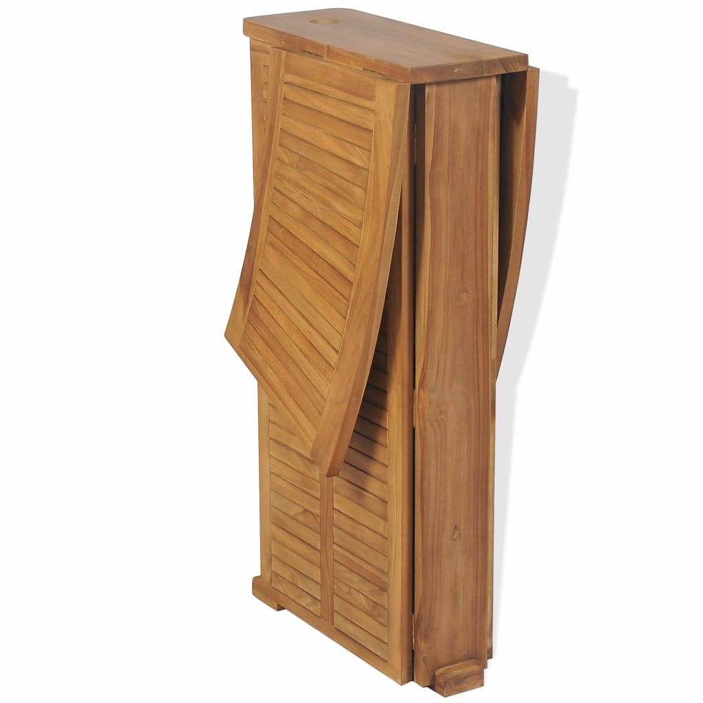 3 Piece Bistro Set with Folding Chairs Solid Teak Wood- Outdoor Furniture Sets - HomeShopIreland - Home Shop Ireland - Outdoor Furniture Sets - 3 Piece Bistro Set with Folding Chairs Solid Teak Wood