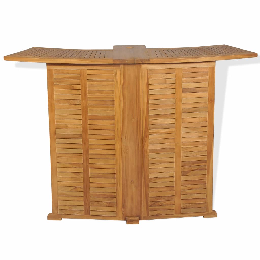 3 Piece Bistro Set with Folding Chairs Solid Teak Wood- Outdoor Furniture Sets - HomeShopIreland - Home Shop Ireland - Outdoor Furniture Sets - 3 Piece Bistro Set with Folding Chairs Solid Teak Wood