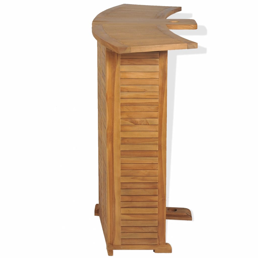 3 Piece Bistro Set with Folding Chairs Solid Teak Wood- Outdoor Furniture Sets - HomeShopIreland - Home Shop Ireland - Outdoor Furniture Sets - 3 Piece Bistro Set with Folding Chairs Solid Teak Wood