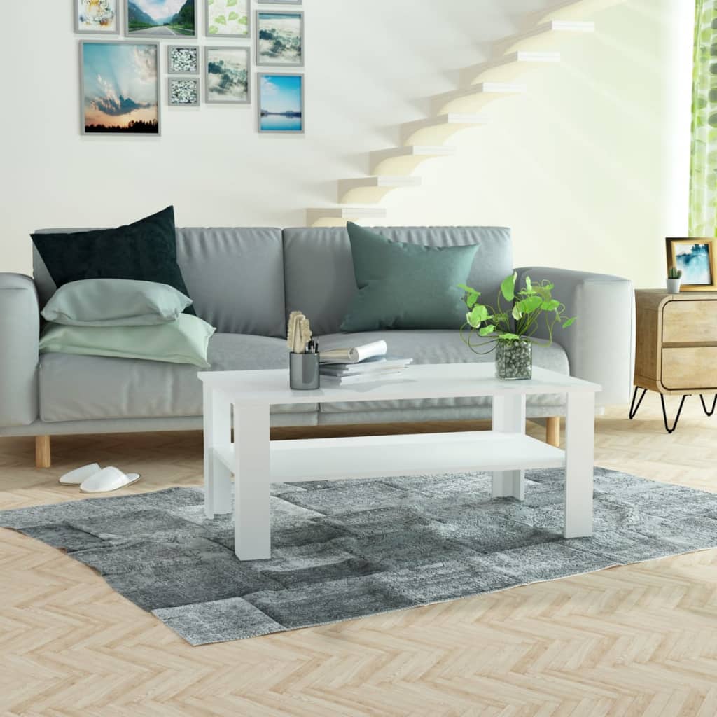 Coffee Table Chipboard 100x59x42 cm White- Coffee Tables - HomeShopIreland - Home Shop Ireland - Coffee Tables - Coffee Table Chipboard 100x59x42 cm White