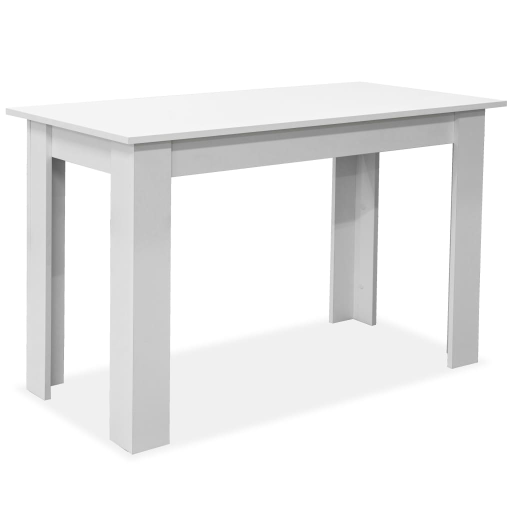 Dining Table and Benches 3 Pieces Chipboard White- Kitchen & Dining Furniture Sets - HomeShopIreland - Home Shop Ireland - Kitchen & Dining Furniture Sets - Dining Table and Benches 3 Pieces Chipboard White