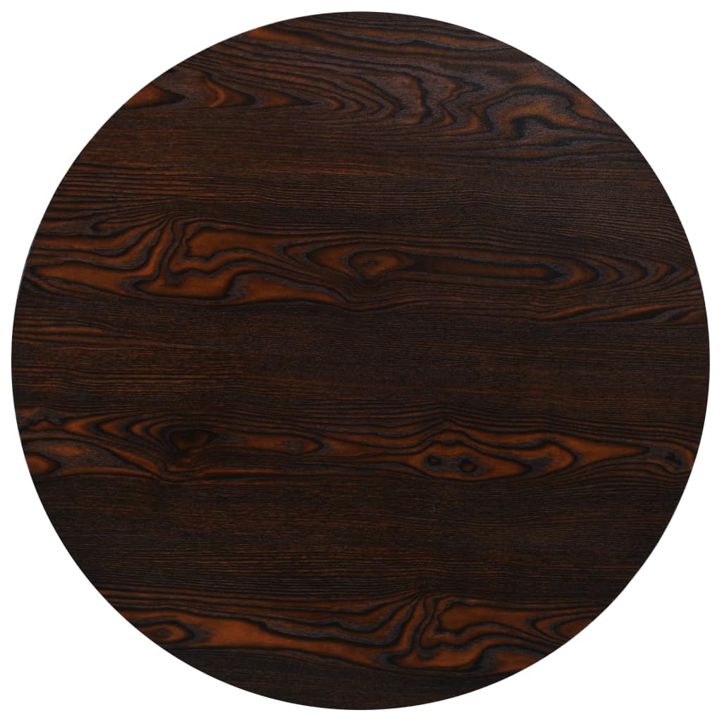 Bistro Table MDF and Steel Round 80x75 cm Dark Ash- Kitchen & Dining Room Tables - HomeShopIreland - Home Shop Ireland - Kitchen & Dining Room Tables - Bistro Table MDF and Steel Round 80x75 cm Dark Ash