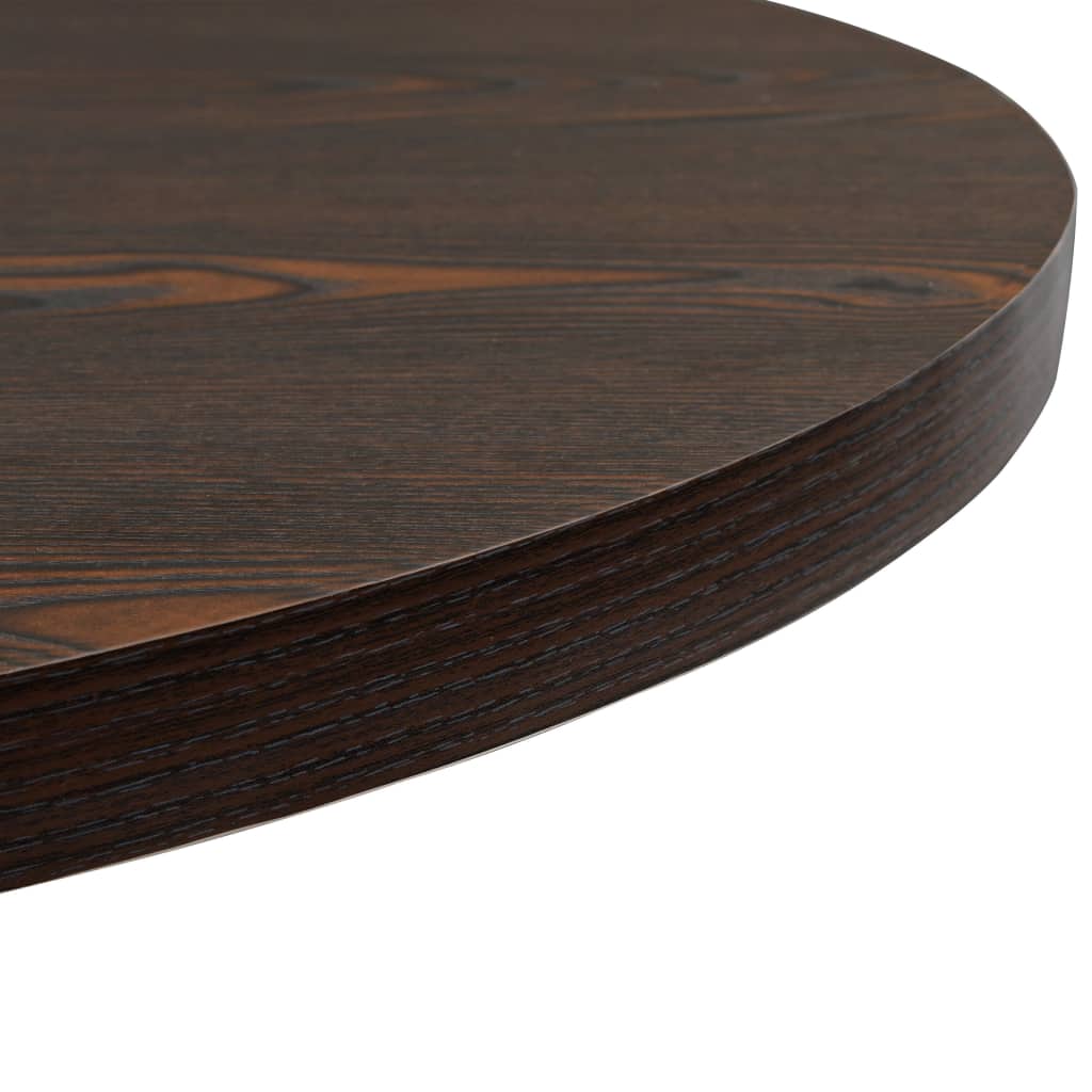 Bistro Table MDF and Steel Round 80x75 cm Dark Ash- Kitchen & Dining Room Tables - HomeShopIreland - Home Shop Ireland - Kitchen & Dining Room Tables - Bistro Table MDF and Steel Round 80x75 cm Dark Ash
