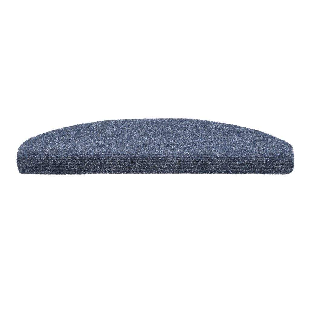 15 pcs Self-adhesive Stair Mats Needle Punch 65x21x4 cm Blue- Stair Treads - HomeShopIreland - Home Shop Ireland - Stair Treads - 15 pcs Self-adhesive Stair Mats Needle Punch 65x21x4 cm Blue