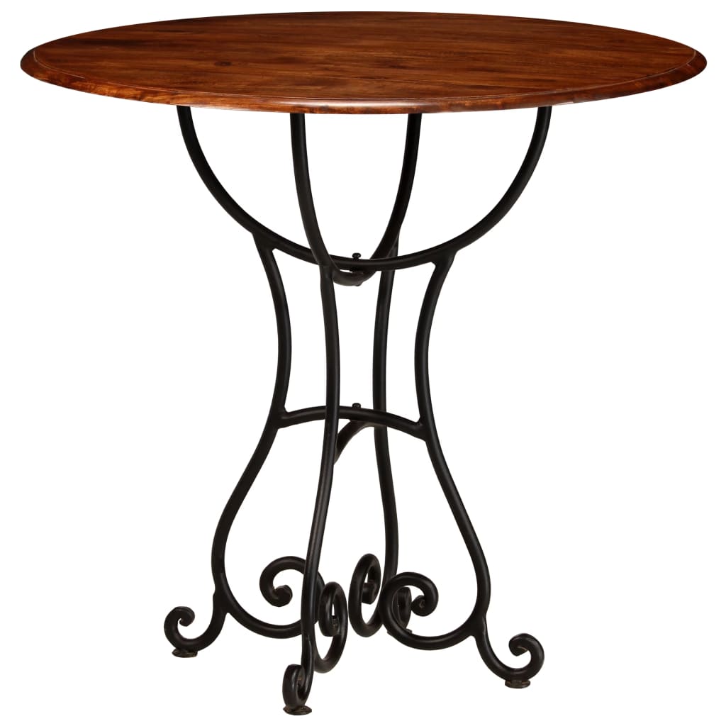 Dining Table Solid Acacia Wood with Sheesham Finish 80x76 cm- Kitchen & Dining Room Tables - HomeShopIreland - Home Shop Ireland - Kitchen & Dining Room Tables - Dining Table Solid Acacia Wood with Sheesham Finish 80x76 cm