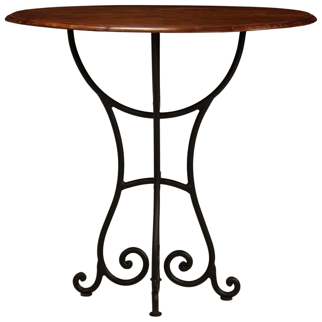 Dining Table Solid Acacia Wood with Sheesham Finish 80x76 cm- Kitchen & Dining Room Tables - HomeShopIreland - Home Shop Ireland - Kitchen & Dining Room Tables - Dining Table Solid Acacia Wood with Sheesham Finish 80x76 cm