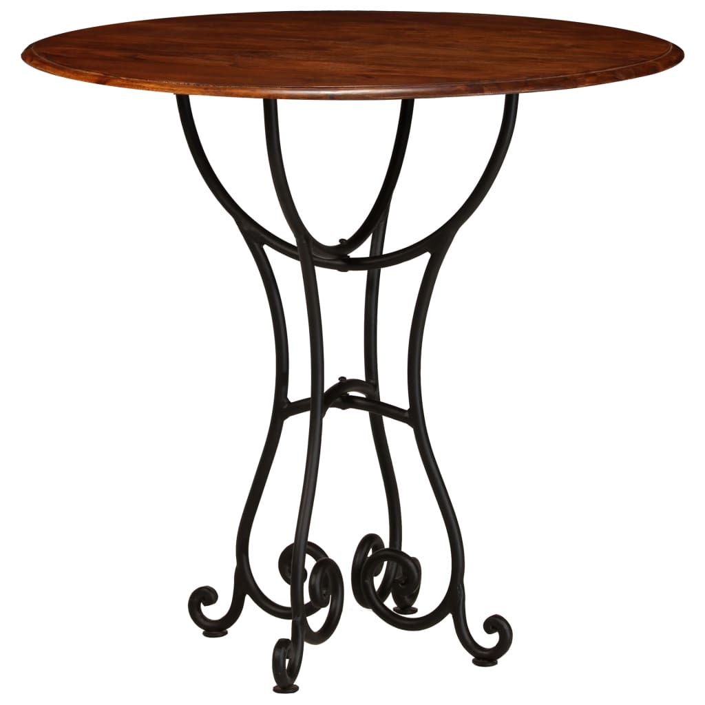 Dining Table Solid Acacia Wood with Sheesham Finish 80x76 cm- Kitchen & Dining Room Tables - HomeShopIreland - Home Shop Ireland - Kitchen & Dining Room Tables - Dining Table Solid Acacia Wood with Sheesham Finish 80x76 cm