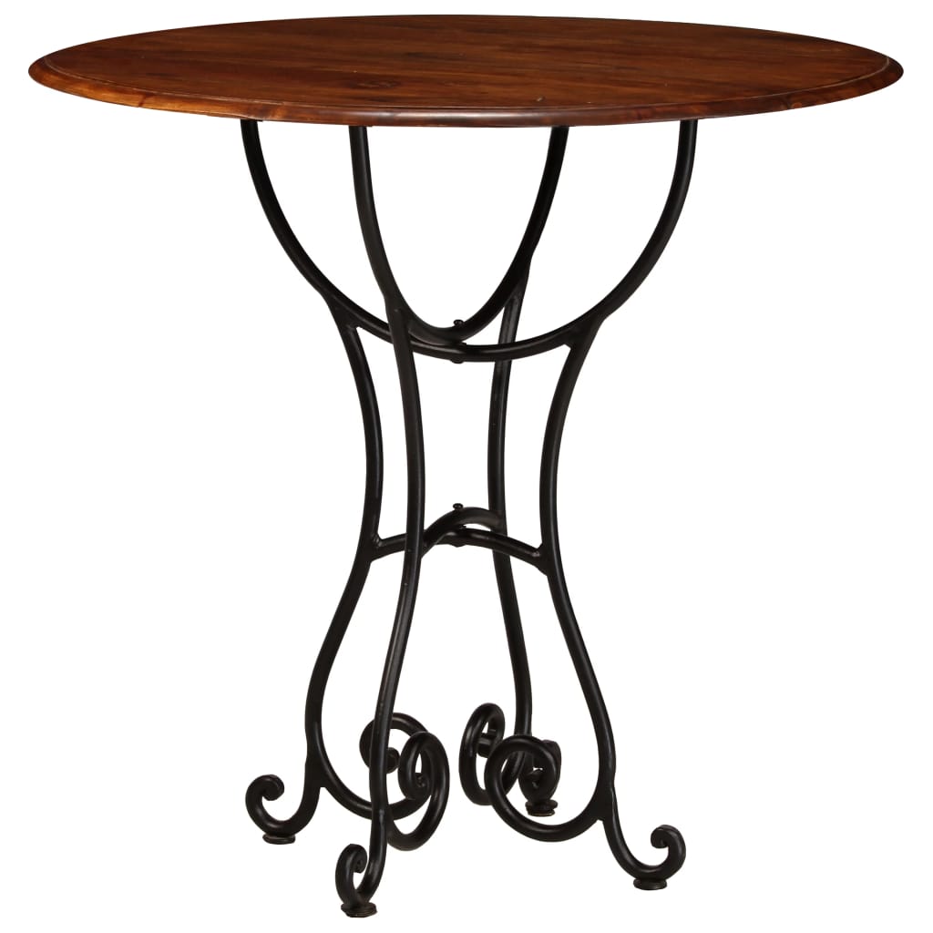 Dining Table Solid Acacia Wood with Sheesham Finish 80x76 cm- Kitchen & Dining Room Tables - HomeShopIreland - Home Shop Ireland - Kitchen & Dining Room Tables - Dining Table Solid Acacia Wood with Sheesham Finish 80x76 cm