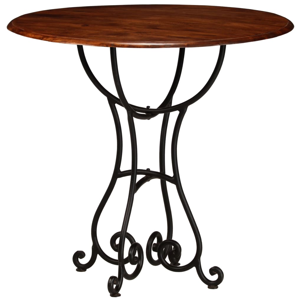 Dining Table Solid Acacia Wood with Sheesham Finish 80x76 cm- Kitchen & Dining Room Tables - HomeShopIreland - Home Shop Ireland - Kitchen & Dining Room Tables - Dining Table Solid Acacia Wood with Sheesham Finish 80x76 cm