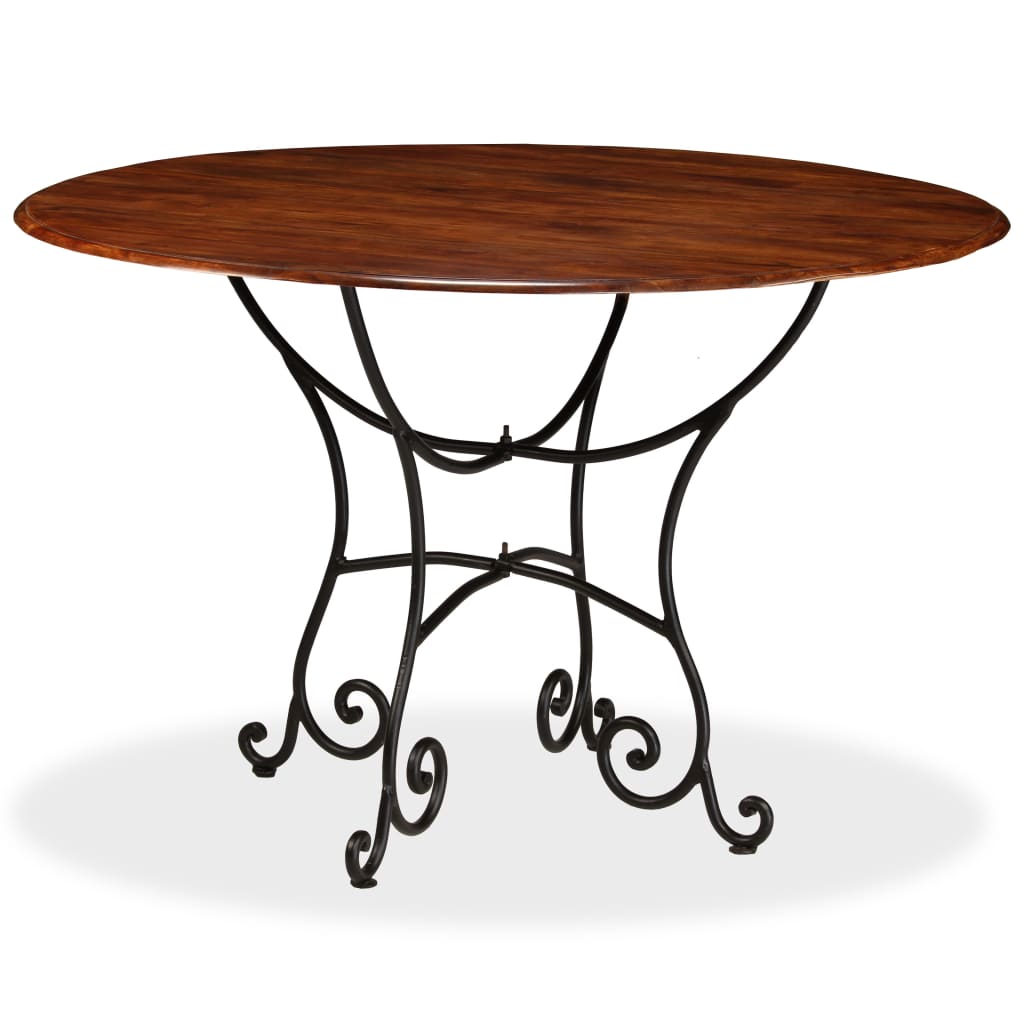 Dining Table Solid Acacia Wood with Sheesham Finish 120x76 cm- Kitchen & Dining Room Tables - HomeShopIreland - Home Shop Ireland - Kitchen & Dining Room Tables - Dining Table Solid Acacia Wood with Sheesham Finish 120x76 cm