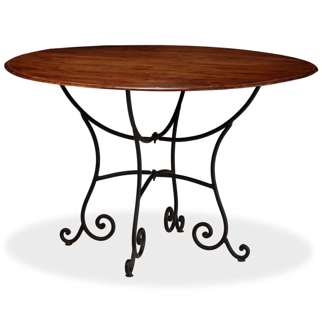 Dining Table Solid Acacia Wood with Sheesham Finish 120x76 cm- Kitchen & Dining Room Tables - HomeShopIreland - Home Shop Ireland - Kitchen & Dining Room Tables - Dining Table Solid Acacia Wood with Sheesham Finish 120x76 cm