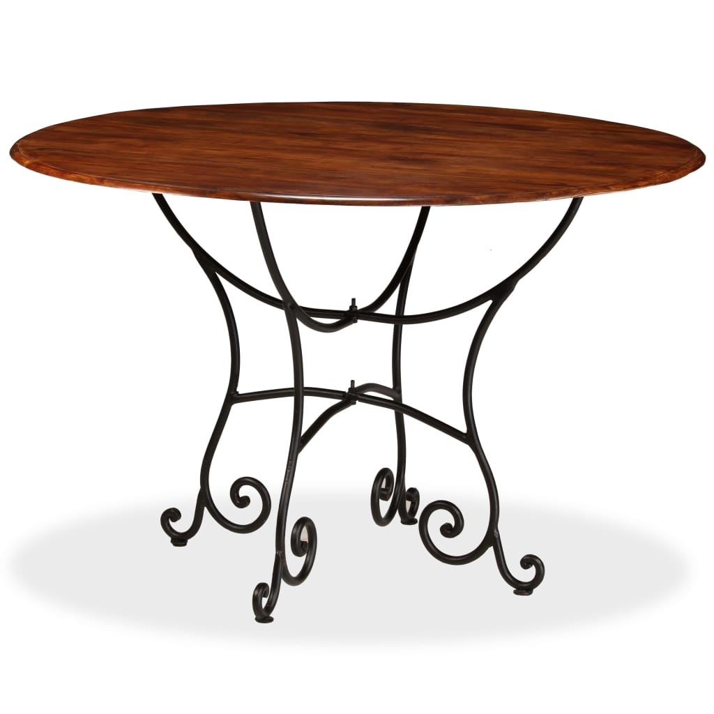 Dining Table Solid Acacia Wood with Sheesham Finish 120x76 cm- Kitchen & Dining Room Tables - HomeShopIreland - Home Shop Ireland - Kitchen & Dining Room Tables - Dining Table Solid Acacia Wood with Sheesham Finish 120x76 cm