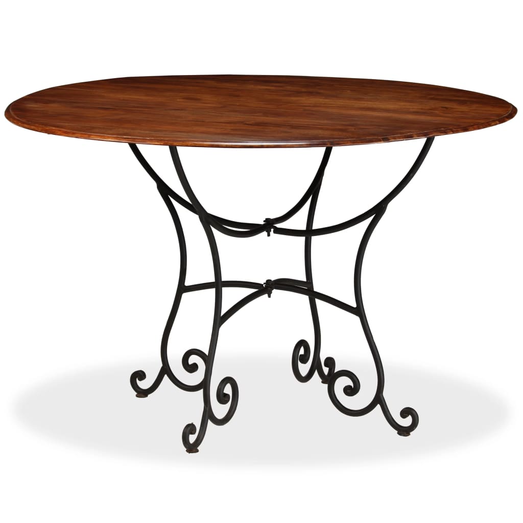 Dining Table Solid Acacia Wood with Sheesham Finish 120x76 cm- Kitchen & Dining Room Tables - HomeShopIreland - Home Shop Ireland - Kitchen & Dining Room Tables - Dining Table Solid Acacia Wood with Sheesham Finish 120x76 cm