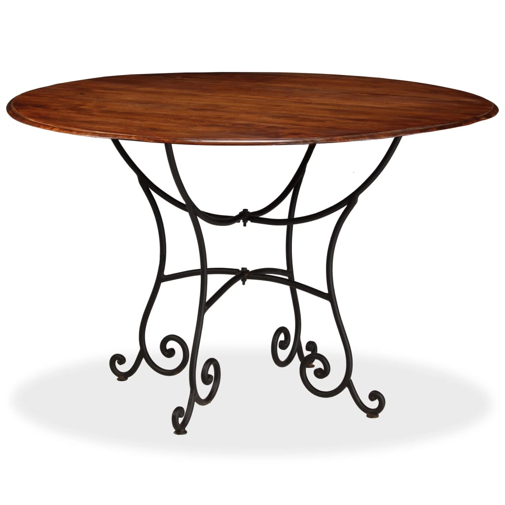 Dining Table Solid Acacia Wood with Sheesham Finish 120x76 cm- Kitchen & Dining Room Tables - HomeShopIreland - Home Shop Ireland - Kitchen & Dining Room Tables - Dining Table Solid Acacia Wood with Sheesham Finish 120x76 cm