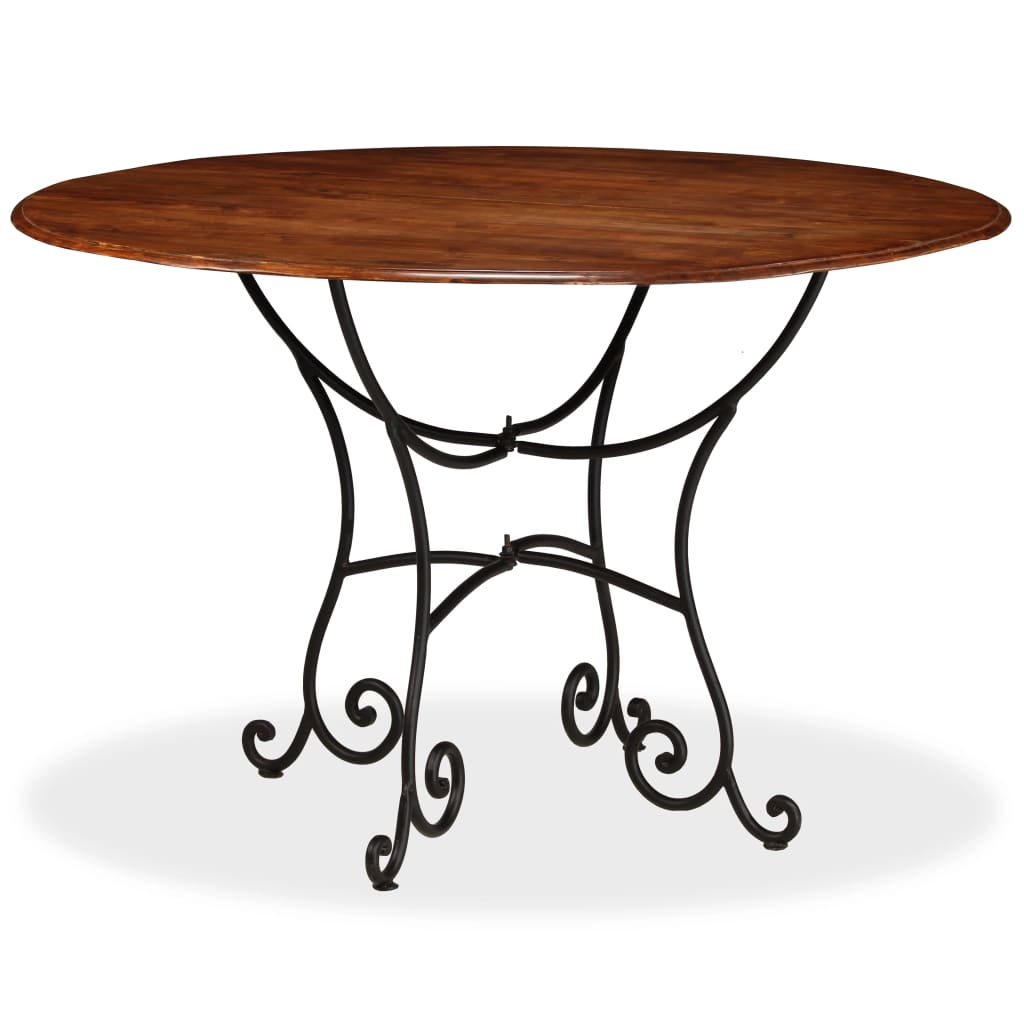 Dining Table Solid Acacia Wood with Sheesham Finish 120x76 cm- Kitchen & Dining Room Tables - HomeShopIreland - Home Shop Ireland - Kitchen & Dining Room Tables - Dining Table Solid Acacia Wood with Sheesham Finish 120x76 cm